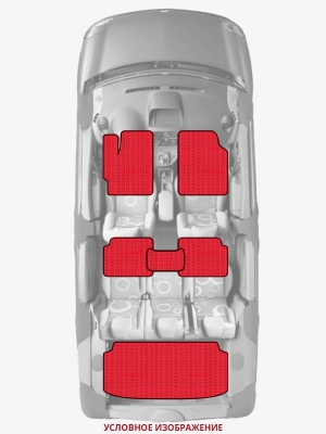 ЭВА коврики «Queen Lux» комплект для Ford Transit (3G)